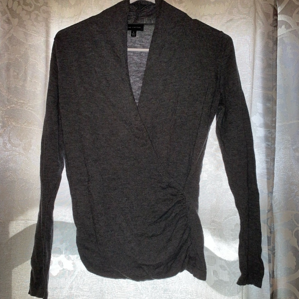 Grey long sleeve top